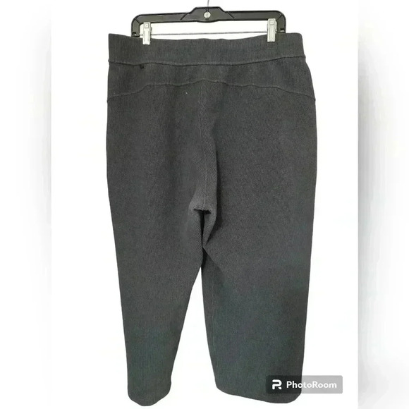 Lululemon Ribbed Straight Leg Super-High-Rise Crop 23" Heathered Black - Picture 7 of 8